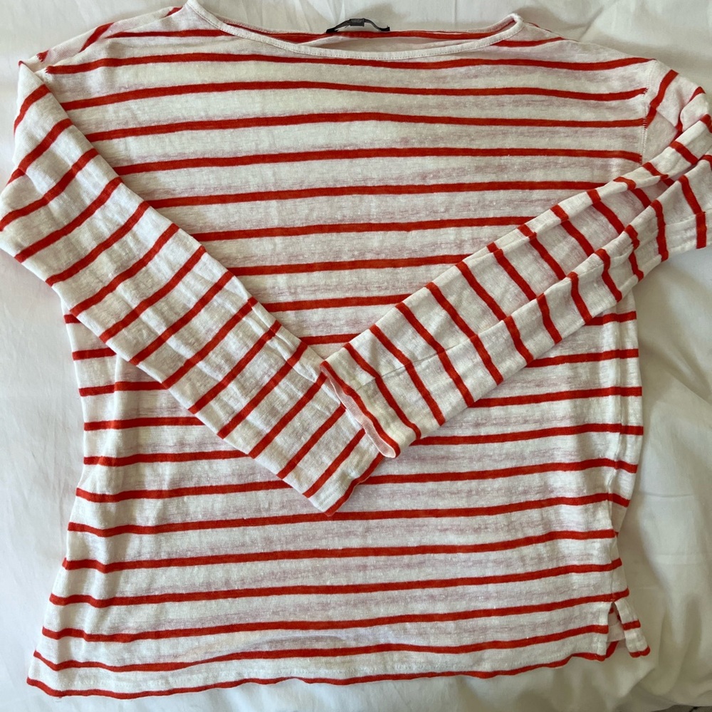 Michael Stars Linen Striped Tee